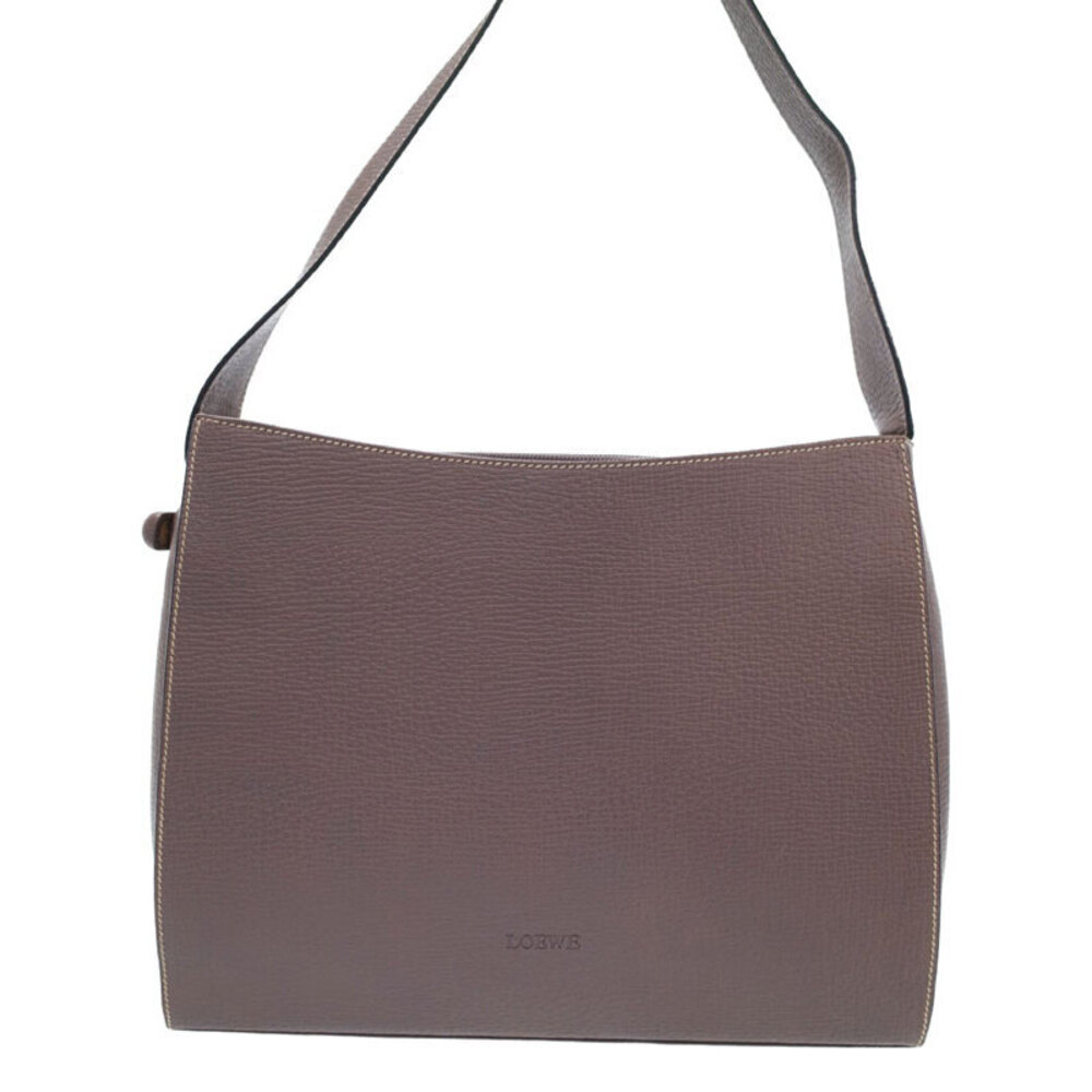 Loewe Shoulder Bag Pebbled Leather Shoulder Bag Tan